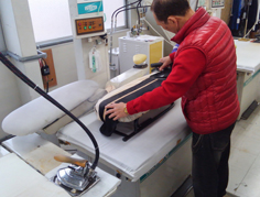 アパレル仕上げプレス可能です。